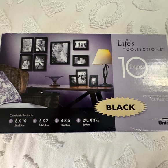Black Photo Frame Set - Picture 1 of 6